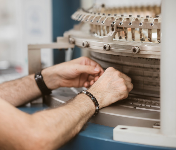 Preparation of raw materials and circular looms